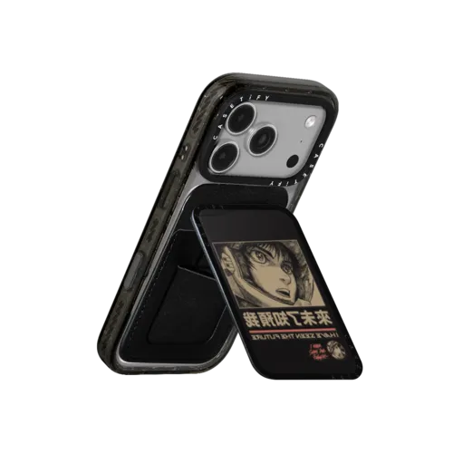 I HAVE SEEN THE FUTURE Snappy Cardholder Stand - Khaki | Snappy Cardholder Stand / Snappy Cardholder Stand MagSafe Compatible / Black | Image 3