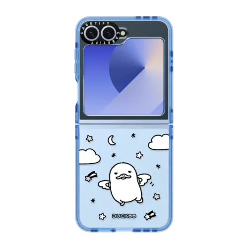 FLYING DUCKOO | Galaxy Z Flip6 / Impact Case / Baby Blue | Image 1
