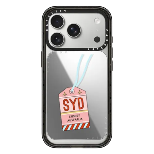 Sydney Travel Tag | Snappy Cardholder Stand / Snappy Mirror Cardholder Stand MagSafe Compatible / Silver | Image 1