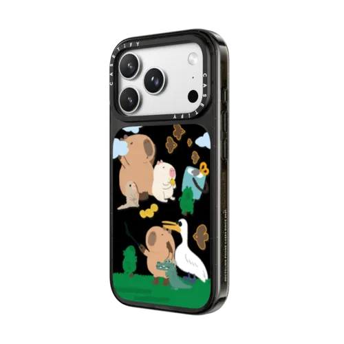 Touring Capybara | iPhone 18 Pro Max / Impact Case MagSafe Compatible - Glossy / Glossy Black | Image 2