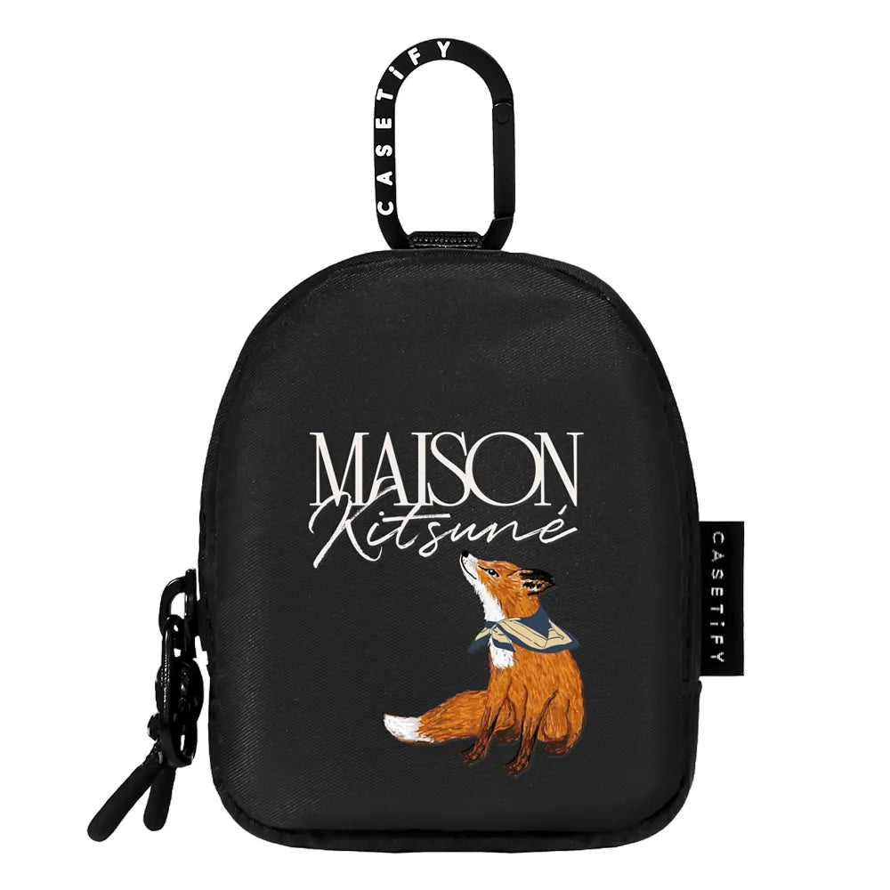 Maison Kitsuné Bandana Fox Earbuds Pouch | Image 1