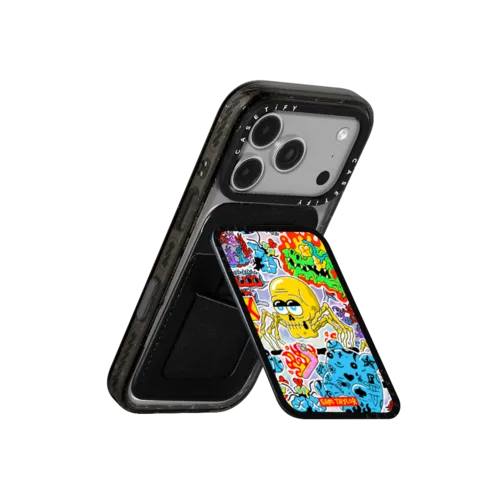 Skull Spider Cardholder | Snappy Cardholder Stand / Snappy Cardholder Stand MagSafe Compatible / Black | Image 3