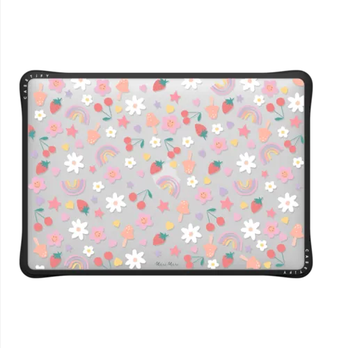 Meri Meri Happy Icons Laptop Case | MacBook Air 13-inch (M1 / Intel) / MacBook Impact Case / Black | Image 2
