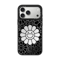 SMILE ON PHONE CASE (BLACK) | iPhone 17 Pro Max / Mirror Case MagSafe Compatible / Silver on Black | Image 1