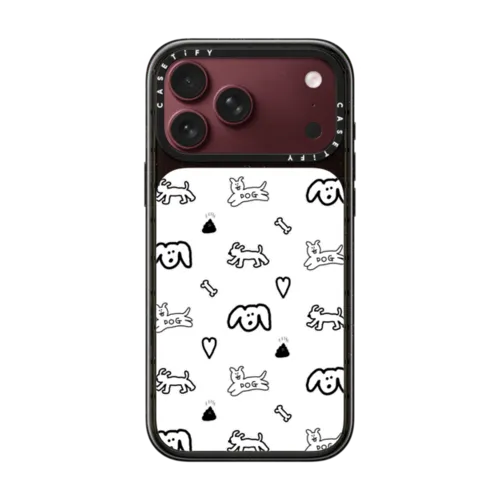 ECOSYSTEM DOG PATTERN | iPhone 18 Pro Max / Impact Case MagSafe Compatible - Glossy / Glossy Black | Image 1