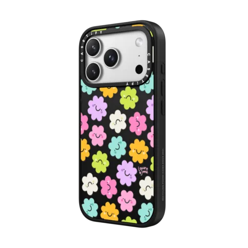 Cute Flower Garden | iPhone 17 Pro Max / Impact Case MagSafe Compatible / Matte Black | Image 2