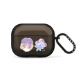 violet flower | AirPods Pro 2 / Earbuds Impact Case / Black | Image 1