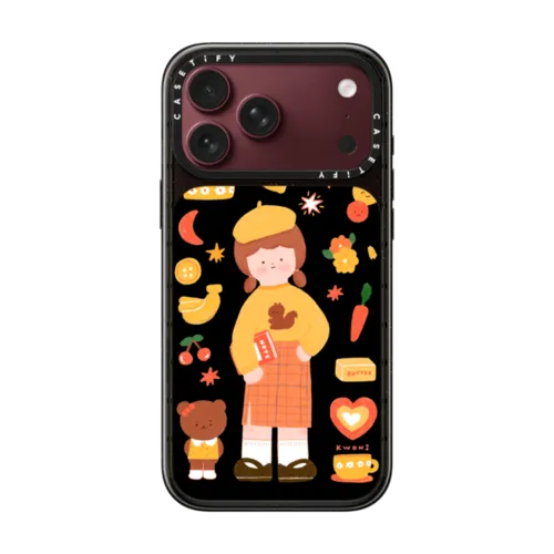 Yellow KWONI | iPhone 18 Pro Max / Impact Case MagSafe Compatible - Glossy / Glossy Black | Image 1