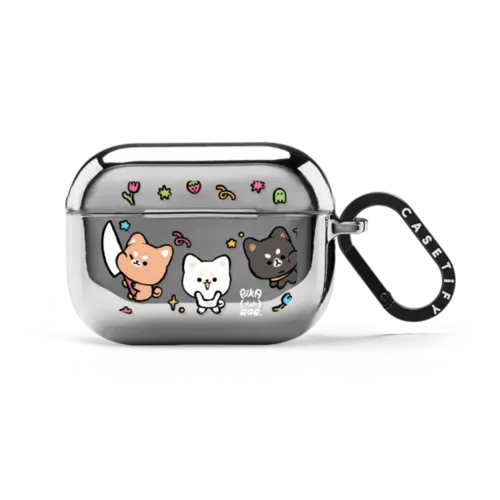 Let's Hangout | AirPods Pro 2 / Earbuds Mirror Case / Silver | Image 1