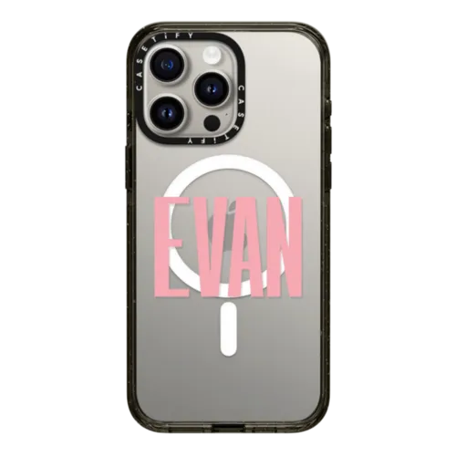 Custom Phone Case | iPhone 15 Pro Max / Impact Case MagSafe Compatible / Black | Image 1