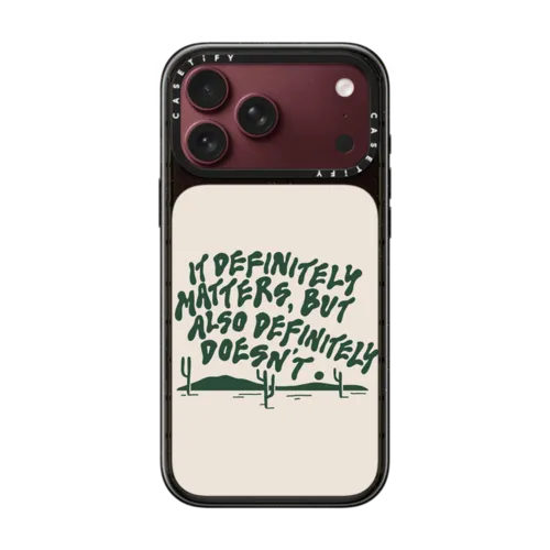 Definitely Matters by Emma Atterbury | iPhone 18 Pro Max / Impact Case MagSafe Compatible - Glossy / Glossy Black | Image 1