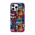LOVE BY ROMERO BRITTO | iPhone 16 Pro Max / Impact Case MagSafe Compatible / Purple | Image 1