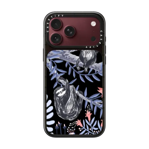 Two Sloths by Papio Press | iPhone 18 Pro Max / Impact Case MagSafe Compatible - Glossy / Glossy Black | Image 1