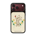 Winnie The Pooh & Friends Embroidered Phone Case - Piglet - With Background | iPhone 18 Pro Max / Impact Case MagSafe Compatible - Glossy / Glossy Black | Image 1