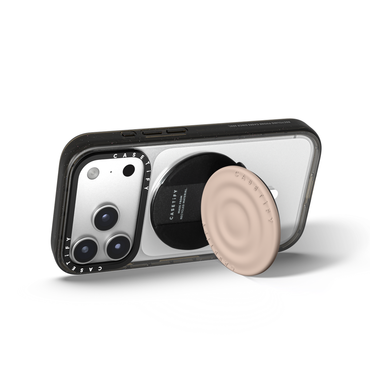 Snappy Ripple Grip Stand MagSafe Compatible - Oat