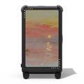 The Scarlet Sunset CHECK-IN TRUNK SUITCASE | 29" Check-In Trunk Suitcase / Bounce Suitcase / Matte Black | Image 1