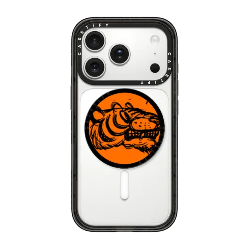 Single Sketch Tiger | Snappy Grip Stand / Snappy Grip Stand MagSafe Compatible / Black | Image 1