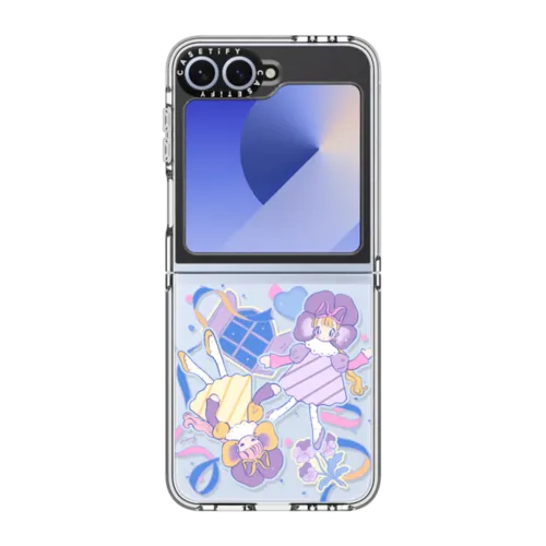 violet flower | Galaxy Z Flip6 / Impact Clear Case / Clear | Image 1