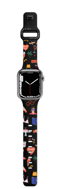 Mix&Match pattern | Apple Watch Series 7-9 (45mm) / Impact Band / Black | Image 1