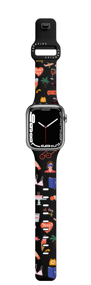 Mix&Match pattern | Apple Watch Series 7-9 (45mm) / Impact Band / Black | Image 1
