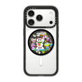 Lucky Cat and Fluffy Friends | Snappy Grip Stand / Snappy Grip Stand MagSafe Compatible / Black | Image 1