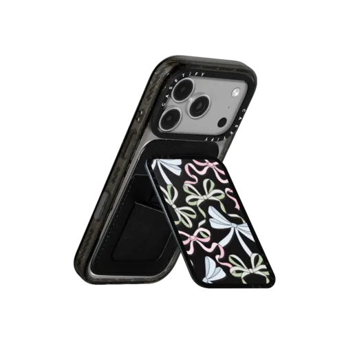 Ribbons | Snappy Cardholder Stand / Snappy Cardholder Stand MagSafe Compatible / Black | Image 3