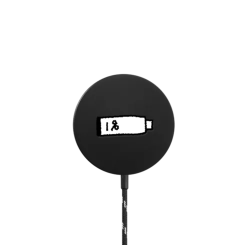 Low Battery |   / PowerThru Magnetic Wireless Charger MagSafe Compatible / Black | Image 1