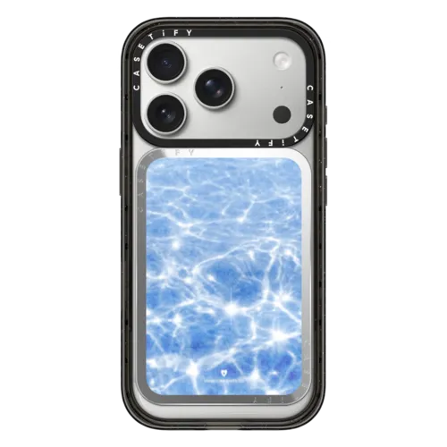 Sun glitter | Snappy Cardholder Stand / Snappy Mirror Cardholder Stand MagSafe Compatible / Silver | Image 1