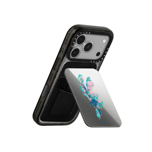 Aquarium World | Snappy Cardholder Stand / Snappy Mirror Cardholder Stand MagSafe Compatible / Silver | Image 3