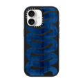 WAVES IN BLUE | iPhone 17 / Impact Case MagSafe Compatible / Matte Black | Image 1