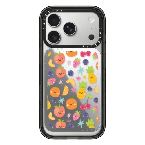 Cute Fruit Salad | Snappy Cardholder Stand / Snappy Mirror Cardholder Stand MagSafe Compatible / Silver | Image 1