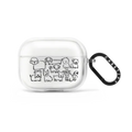 Dogs Airpods Pro Case by Black Lamb Studio | AirPods Pro 2 / Earbuds Impact Case / Frost | Image 1