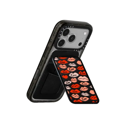 Kiss Kiss | Snappy Cardholder Stand / Snappy Cardholder Stand MagSafe Compatible / Black | Image 3