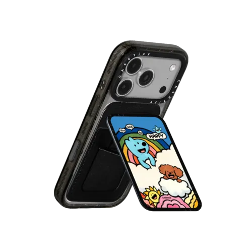 You will be Happy | Snappy Cardholder Stand / Snappy Cardholder Stand MagSafe Compatible / Black | Image 3