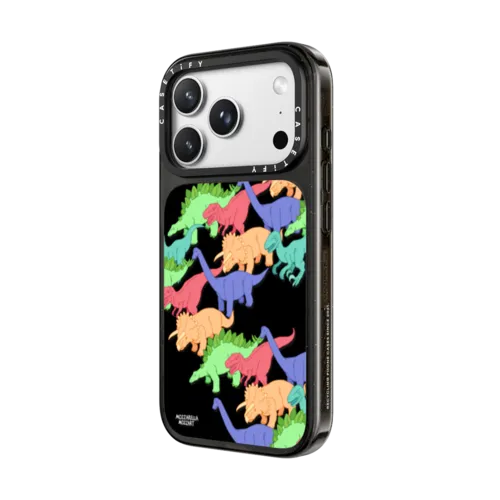 Dinosaur Exodus | iPhone 18 Pro / Impact Case MagSafe Compatible - Glossy / Glossy Black | Image 2