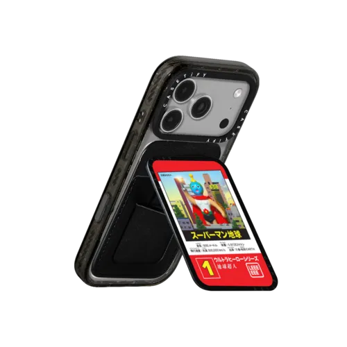 SUPER EARTHLY | Snappy Cardholder Stand / Snappy Cardholder Stand MagSafe Compatible / Black | Image 3