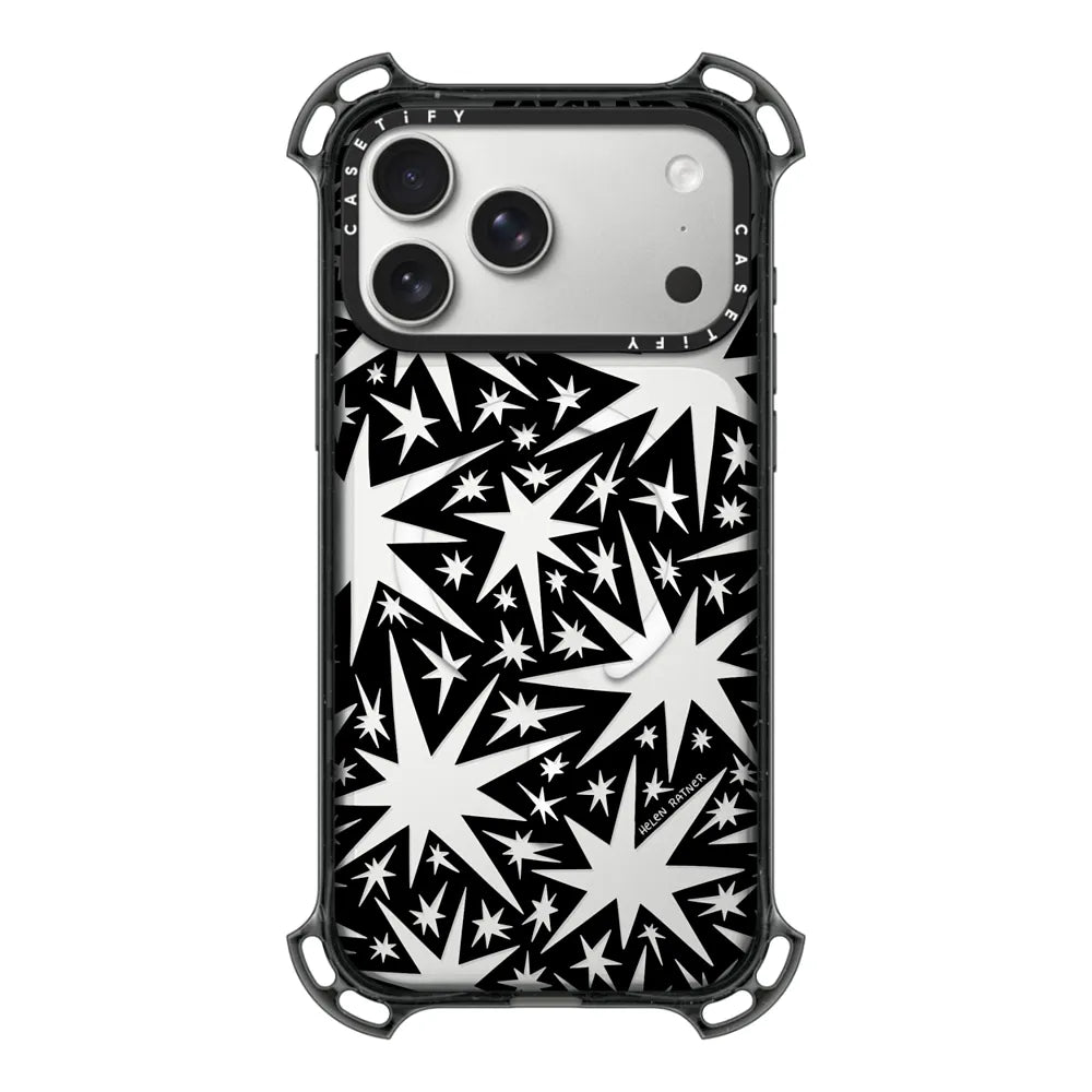 Solar Flair - Black with Cutout Wonky Stars | Image 1