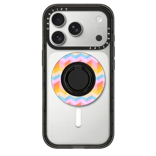 Rainbow Stairs | Snappy Ring Holder / Snappy Ring Holder MagSafe Compatible / Black | Image 1