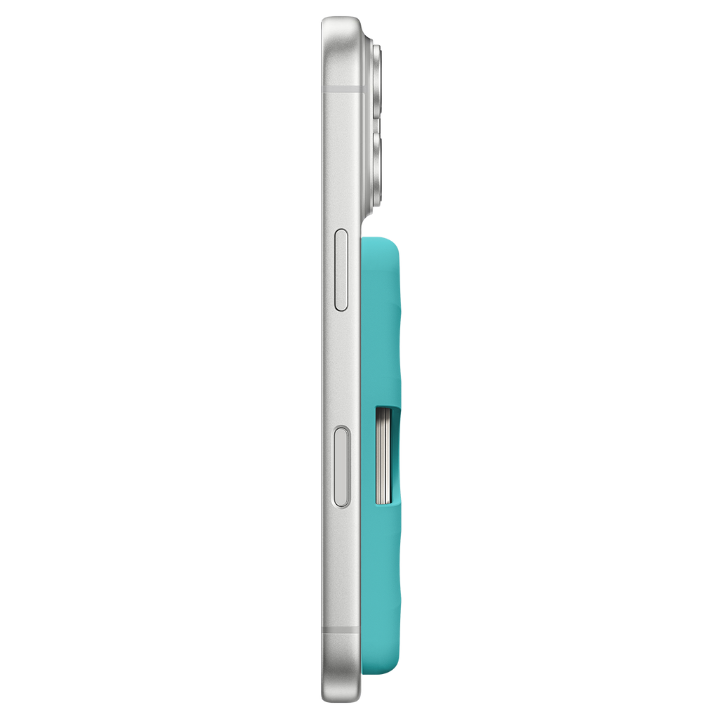 Snappy Ripple Wallet MagSafe Compatible - Mint Blue