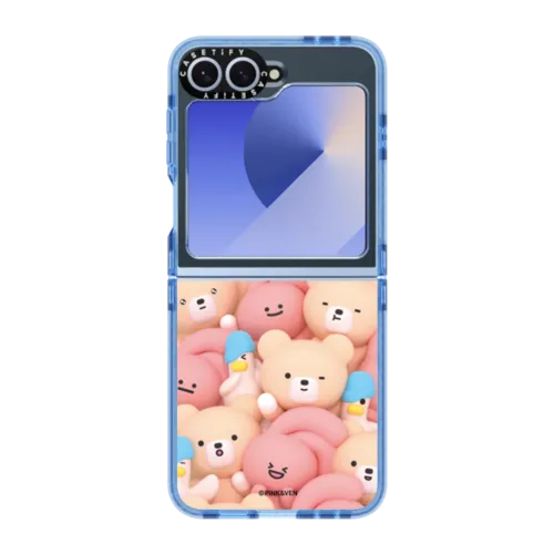 PINK & VEN & HIPPY | Galaxy Z Flip6 / Impact Case / Baby Blue | Image 1