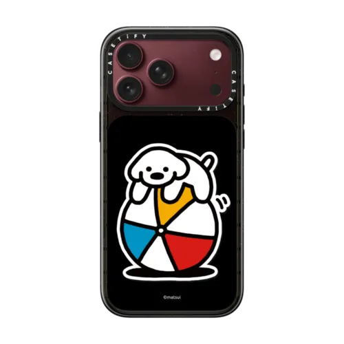 Dog on the ball | iPhone 18 Pro Max / Impact Case MagSafe Compatible - Glossy / Glossy Black | Image 1