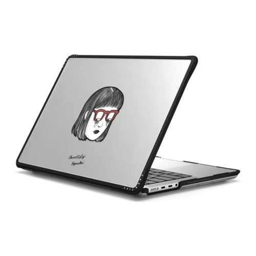Melting Glasses Laptop Case | MacBook Pro 14-inch (M1 - M5) / MacBook Impact Case / Black | Image 1