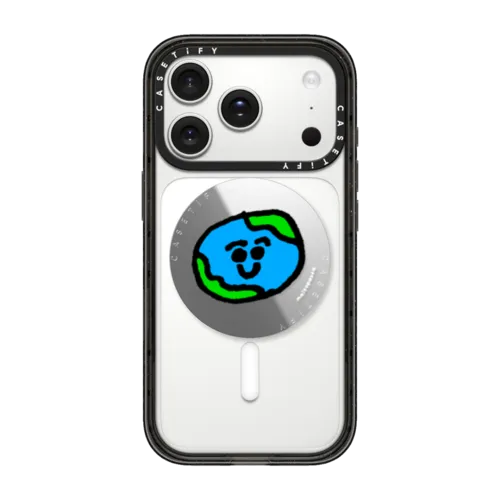 The Earth | Snappy Grip Stand / Snappy Mirror Grip Stand MagSafe Compatible / Silver | Image 1