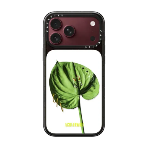 Pierced Anthurium | iPhone 18 Pro Max / Impact Case MagSafe Compatible - Glossy / Glossy Black | Image 1