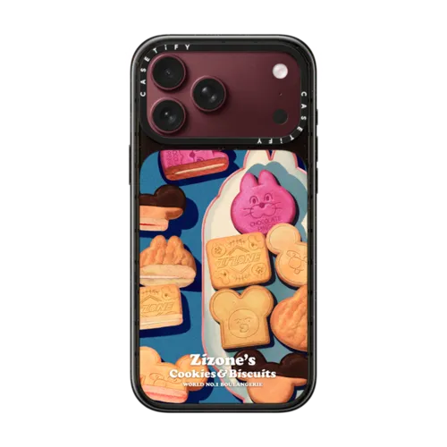 COOKIE BY ZIZONE | iPhone 18 Pro Max / Impact Case MagSafe Compatible - Glossy / Glossy Black | Image 1
