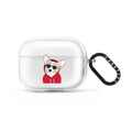 Hipster Corgi by Megan Roy | AirPods Pro 2 / Earbuds Impact Case / Frost | Image 1