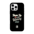 Show Up phone case | iPhone 16 Pro Max / Impact Case MagSafe Compatible / Matte Black | Image 1