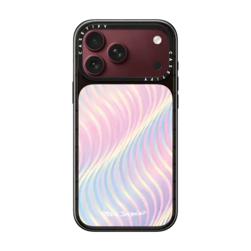 Wavy Feelings | iPhone 18 Pro Max / Impact Case MagSafe Compatible - Glossy / Glossy Black | Image 1