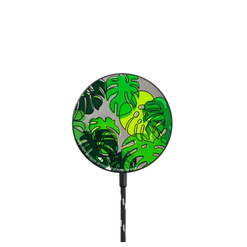 RM Monstera Plants |   / PowerThru Magnetic Wireless Charger MagSafe Compatible / Black | Image 1