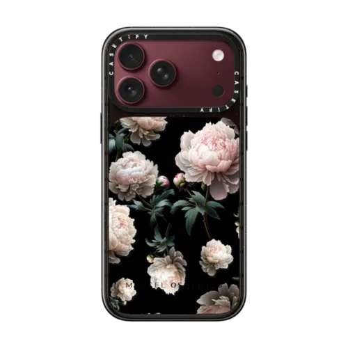 Peony Mini | iPhone 18 Pro Max / Impact Case MagSafe Compatible - Glossy / Glossy Black | Image 1